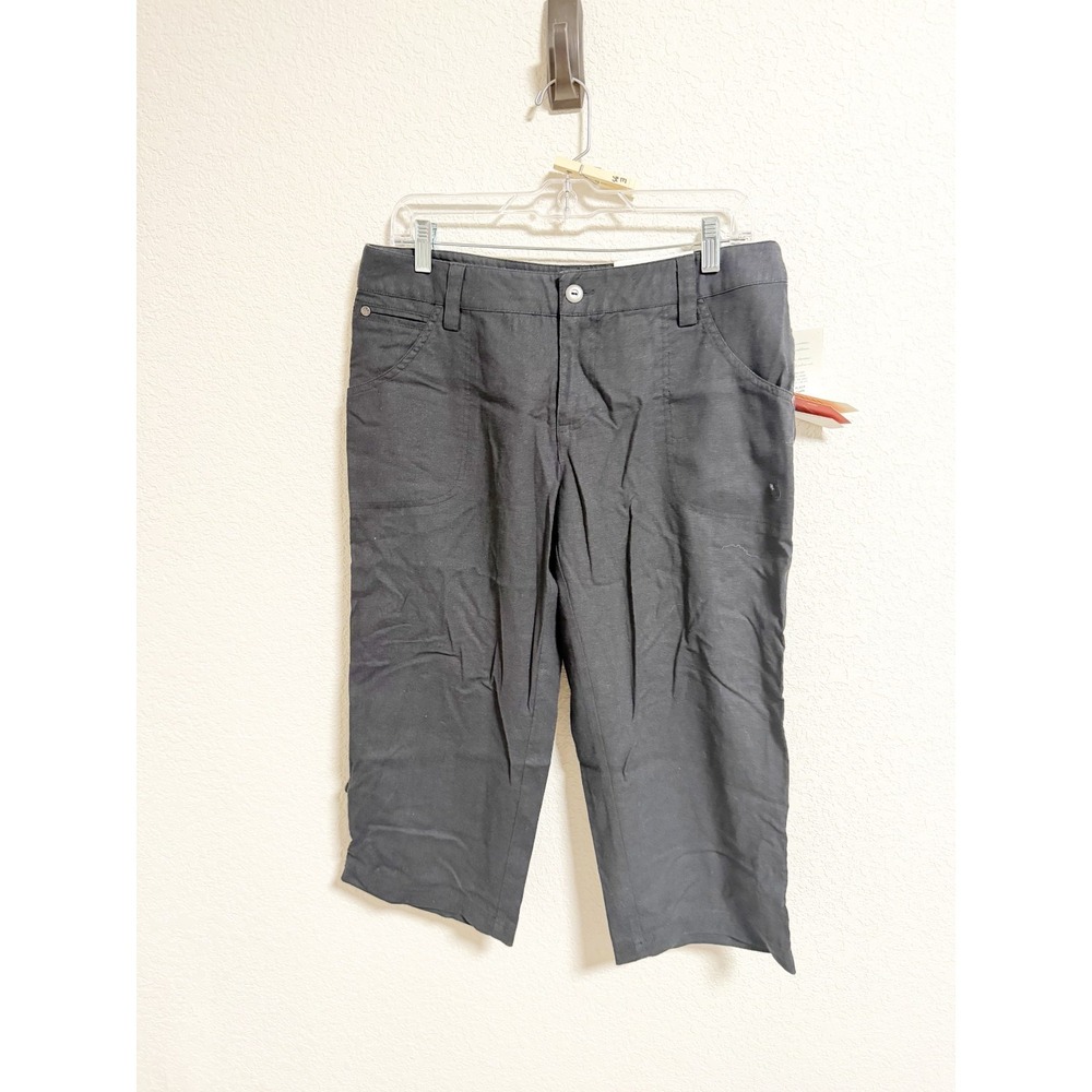 Isis Womens Miranda Capri Pants Modern Rise Regular Fit‎ Outdoor Black Size 10
